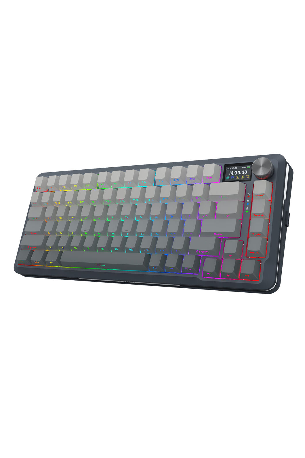 REDRAGON - K708GG-RGB-PRO Fleact 75% Keyboard - charcoal