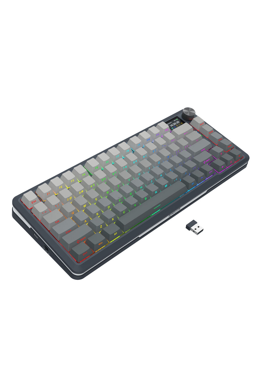 REDRAGON - K708GG-RGB-PRO Fleact 75% Keyboard - charcoal