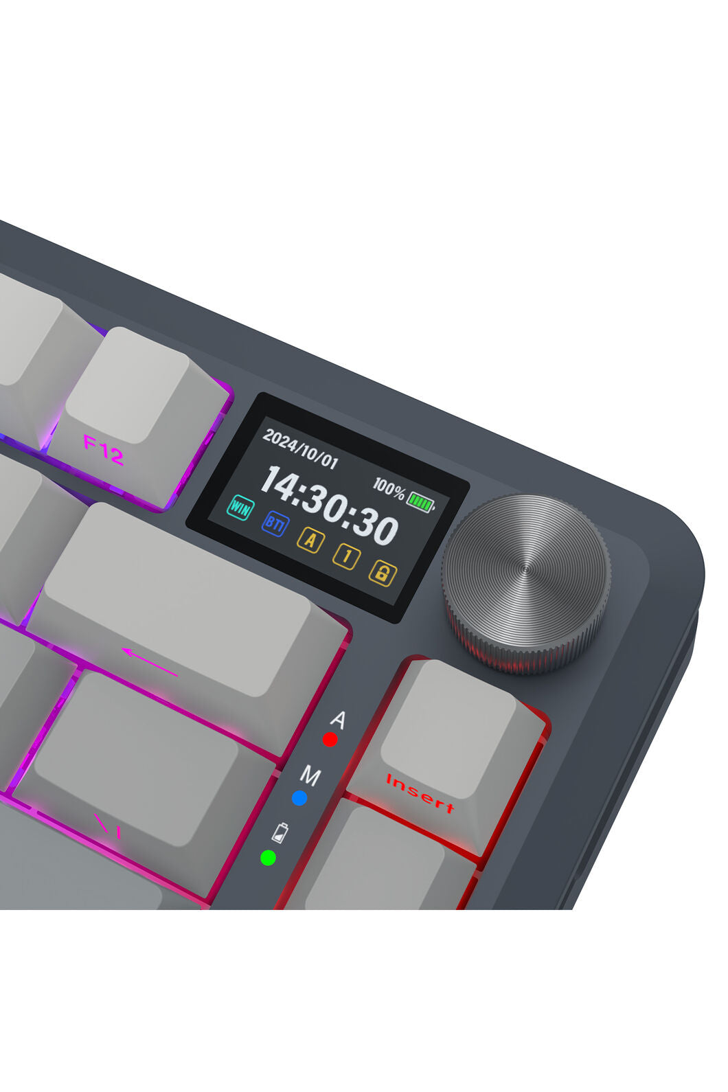 REDRAGON - K708GG-RGB-PRO Fleact 75% Keyboard - charcoal