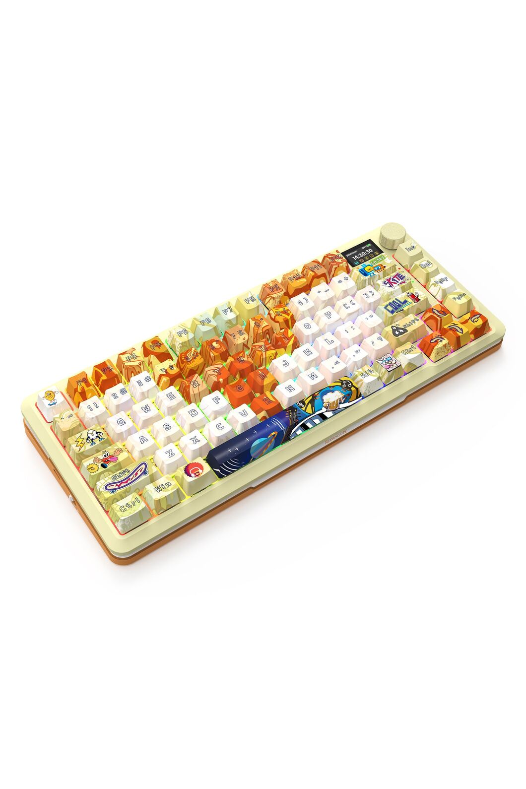 REDRAGON - K708GF-RGB-PRO Fleact 75% Keyboard - yellow