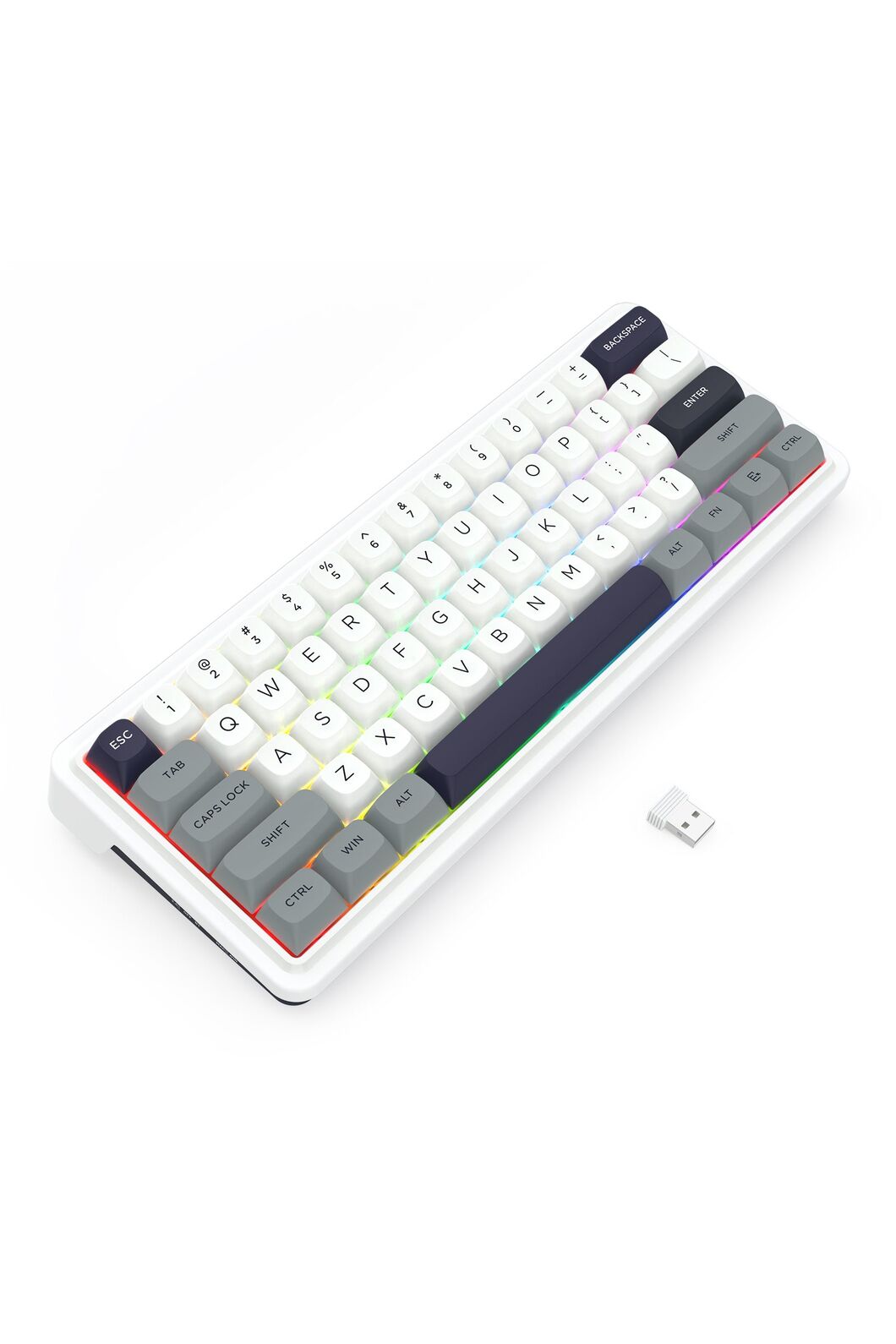 REDRAGON - K730WGP-RGB-PRO Draconic V2 Keyboard - grey