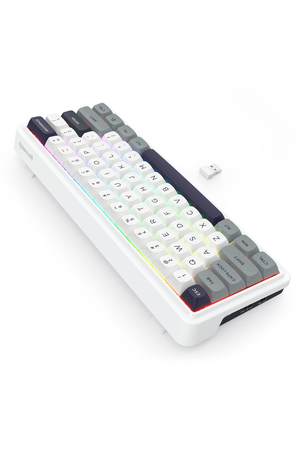 REDRAGON - K730WGP-RGB-PRO Draconic V2 Keyboard - grey