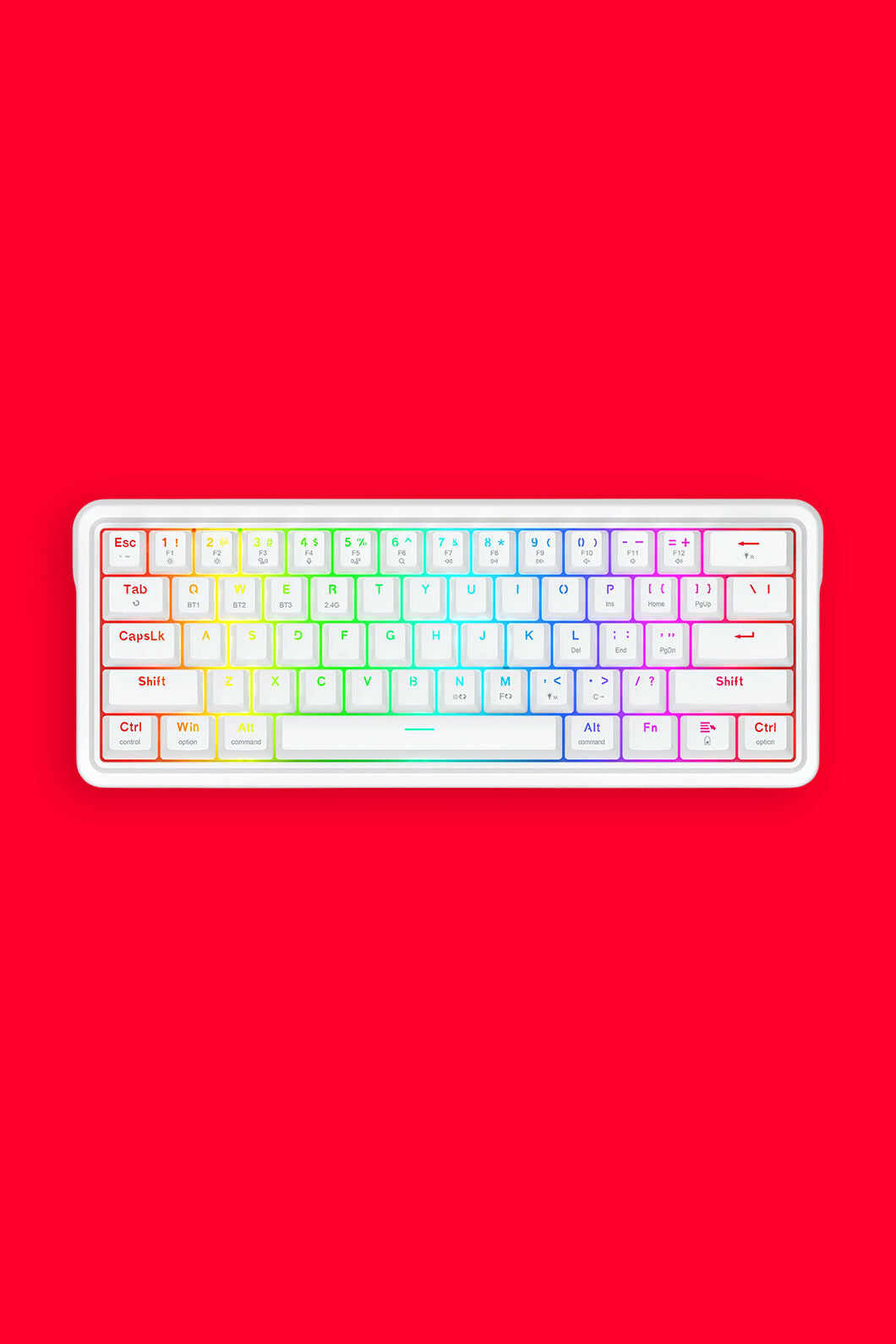 REDRAGON - K730W-RGB-PRO Draconic V2 Keyboard - white