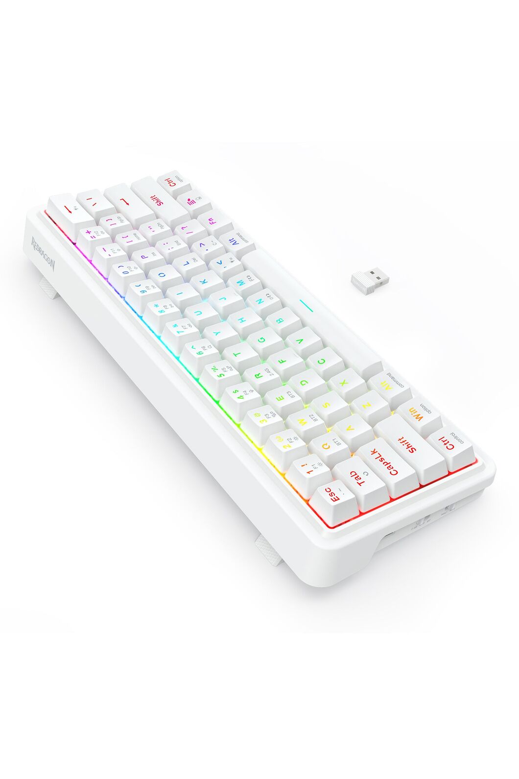 REDRAGON - K730W-RGB-PRO Draconic V2 Keyboard - white