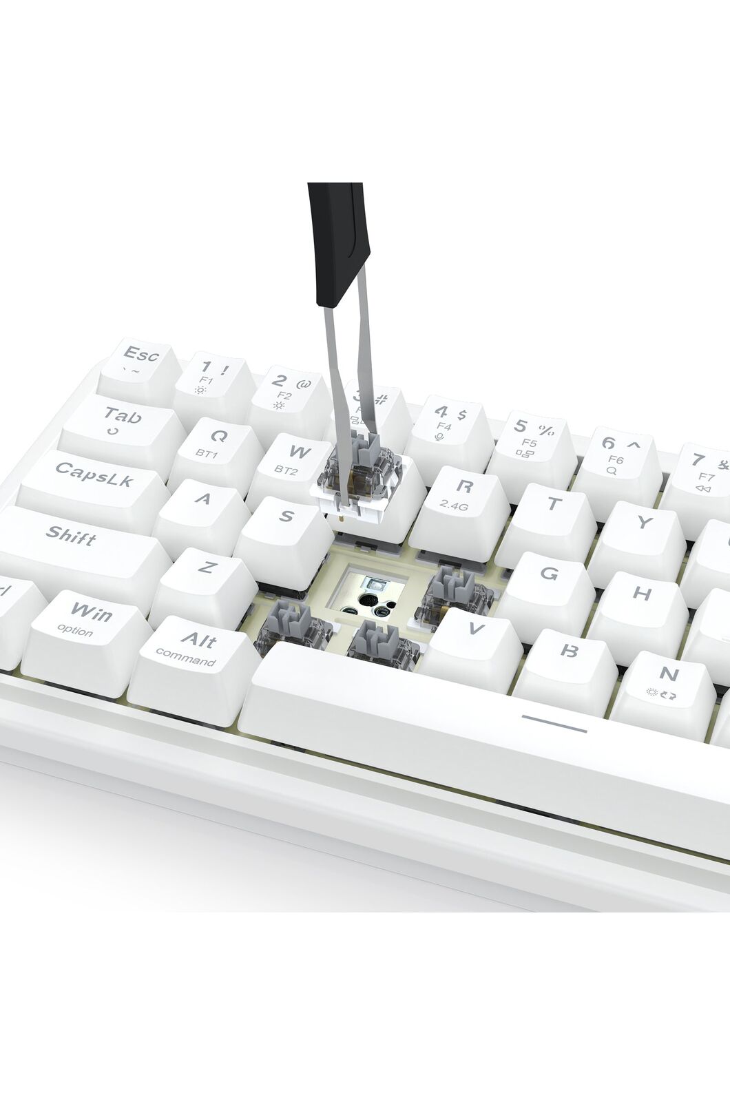 REDRAGON - K730W-RGB-PRO Draconic V2 Keyboard - white