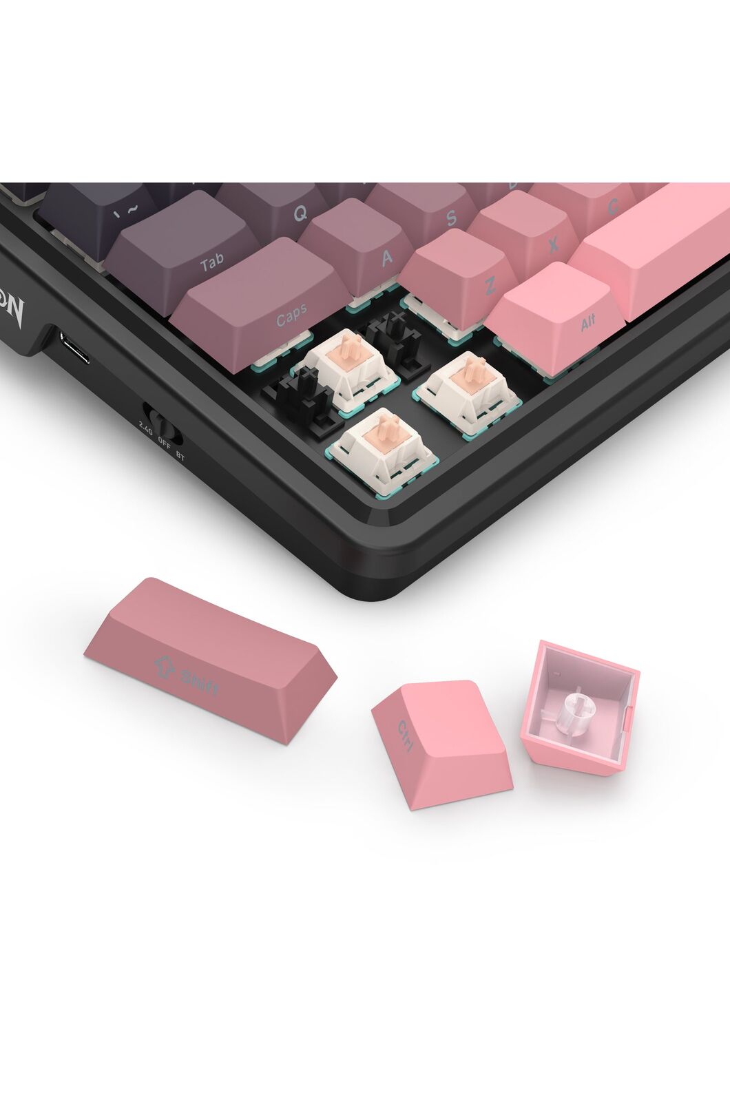 REDRAGON - K728SP-RGB-PRO Antonium Pro Keyboard - pink