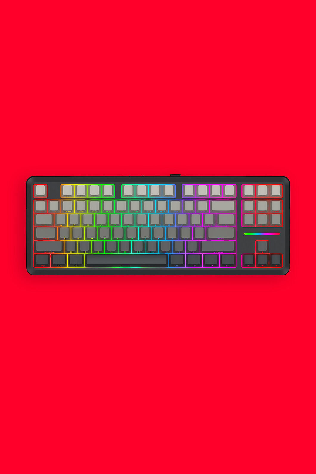 REDRAGON - K734SP-RGB-PRO WildslashTKL Keyboard - charcoal