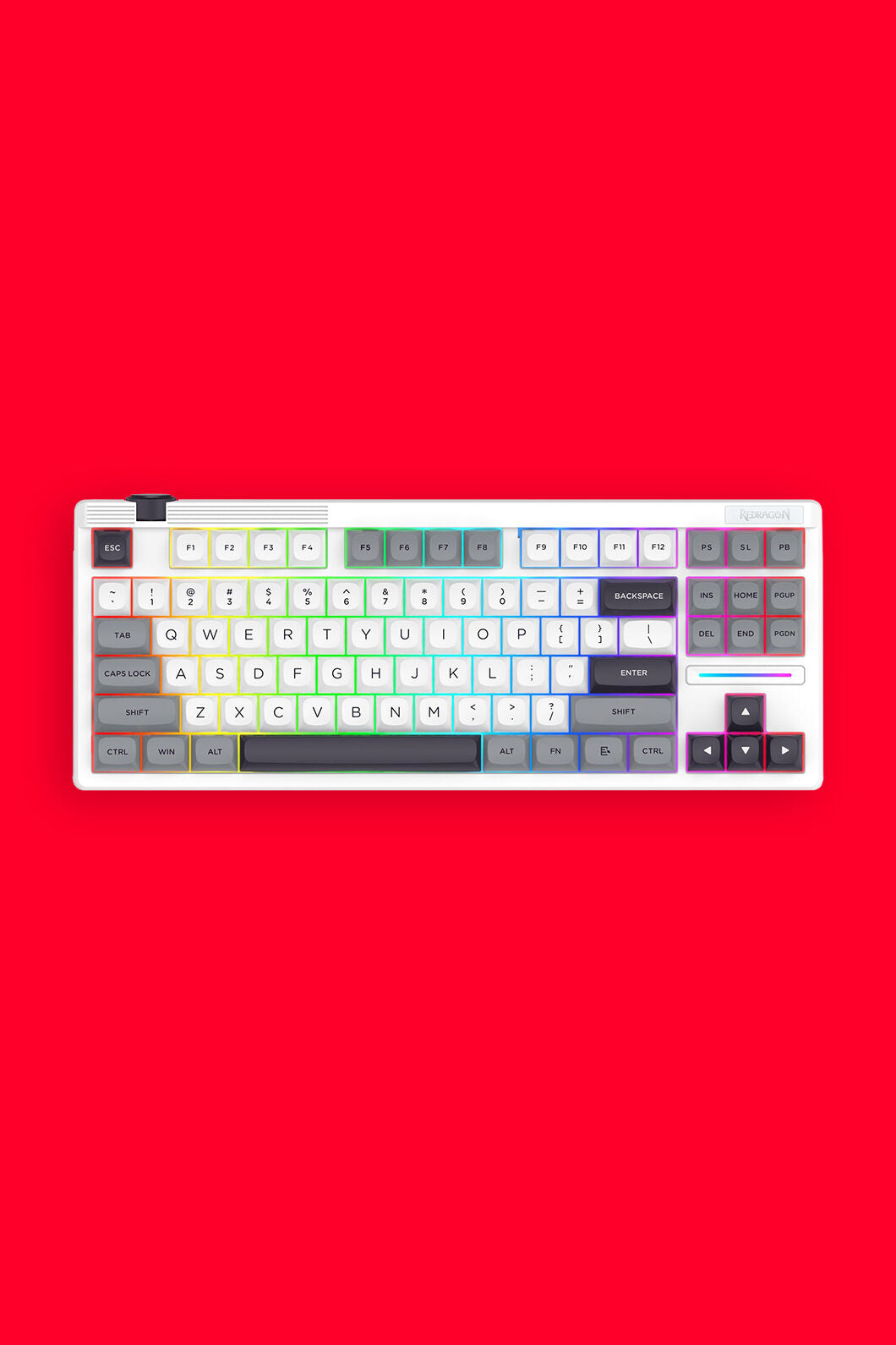 REDRAGON - K729WGB-RGB-PRO OTIM ProTKL Keyboard - white