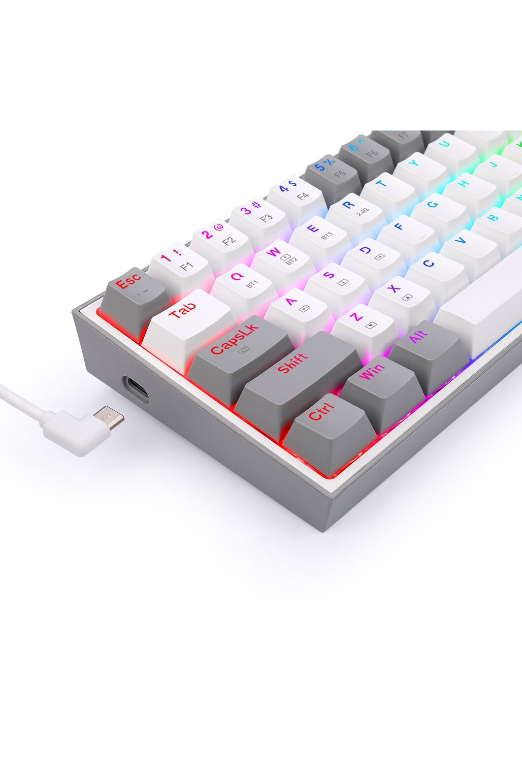 REDRAGON - K616-RGB Fizz RGB Pro 65% Keyboard - grey
