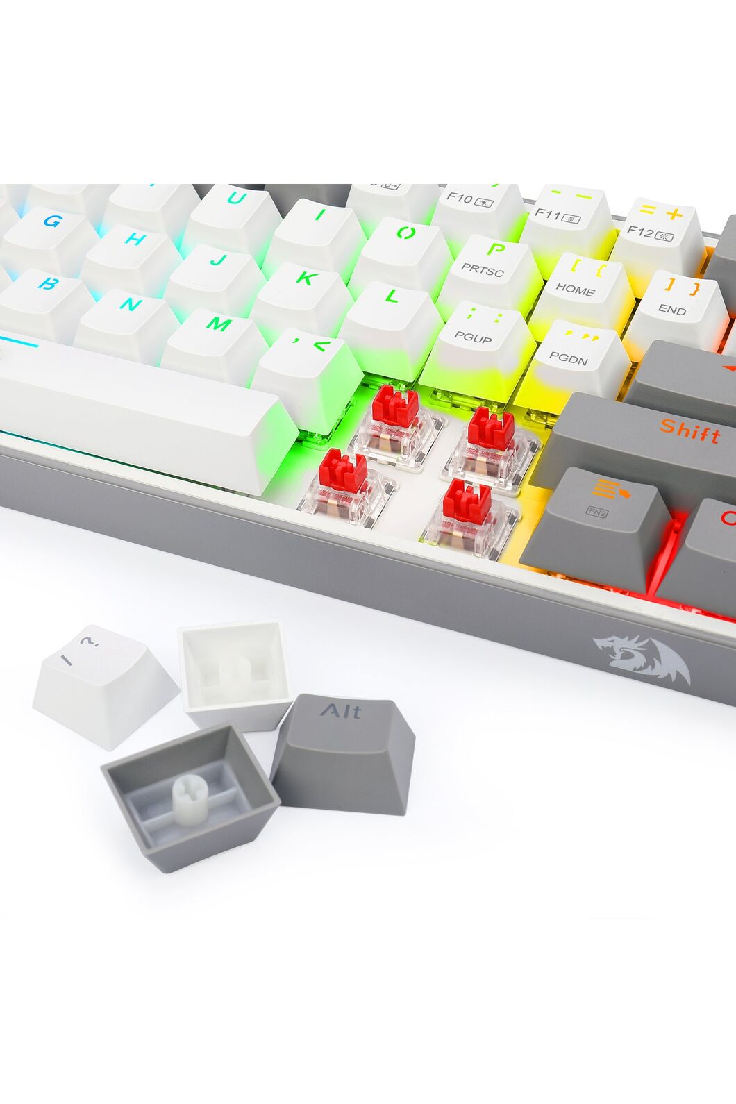 REDRAGON - K616-RGB Fizz RGB Pro 65% Keyboard - grey