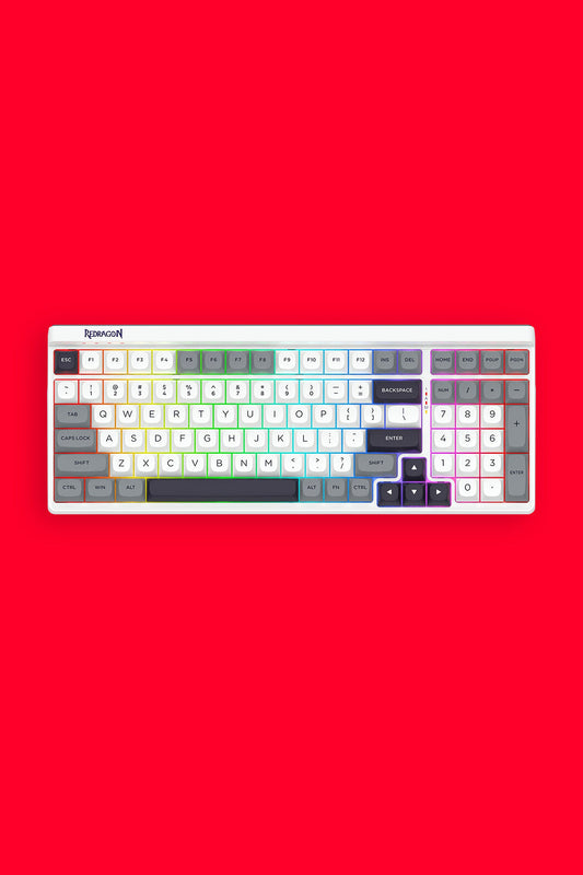 REDRAGON - K656WGB-RGB-PRO Garen Pro Keyboard - white
