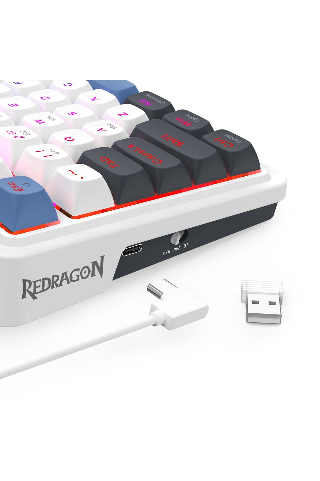 REDRAGON - K719WGB-RGB-PRO Artemis Pro Keyboard - white