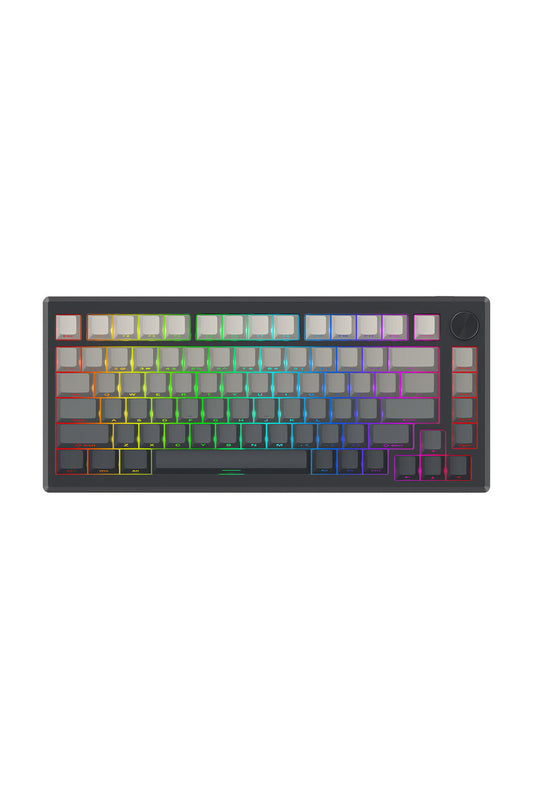 REDRAGON - Redragon K673SP RGB Pro Geb Gradient Black 75% Gasket Wireless Mechanical Keyboard - powder-blue