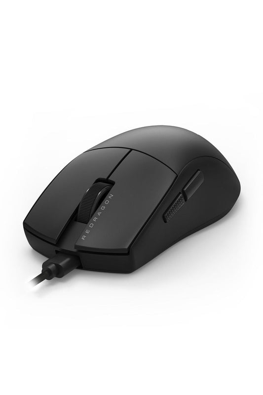 REDRAGON - Redragon M724 Throne Black Ultra-Light 42g Wired 12400 DPI Gaming Mouse - black