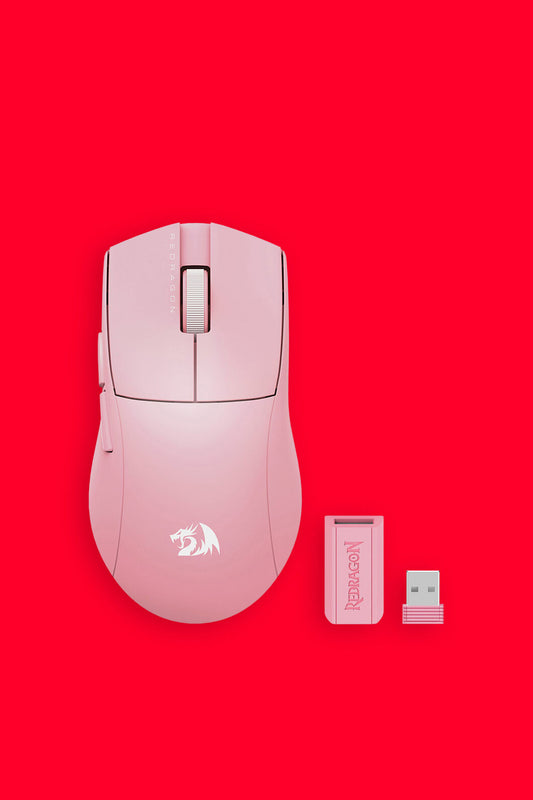 REDRAGON - M916P-PRO-4K K1ng Pro Mouse - pink