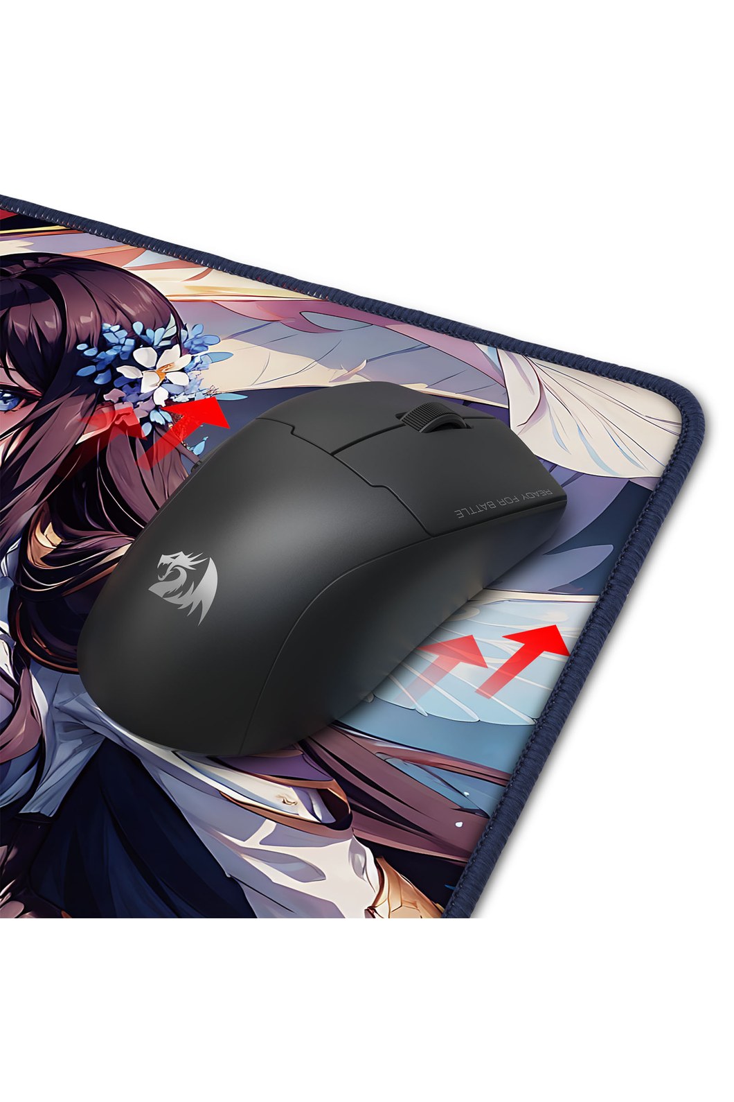 REDRAGON - Redragon P046 S Aki S Black Small Waterproof Stitched Edge Gaming Mouse Pad - black