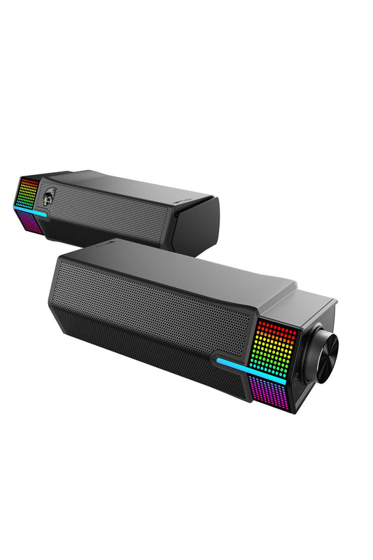 REDRAGON - Redragon GS511 Yorick Charcoal Bluetooth Stereo Sound Bar Speaker - charcoal