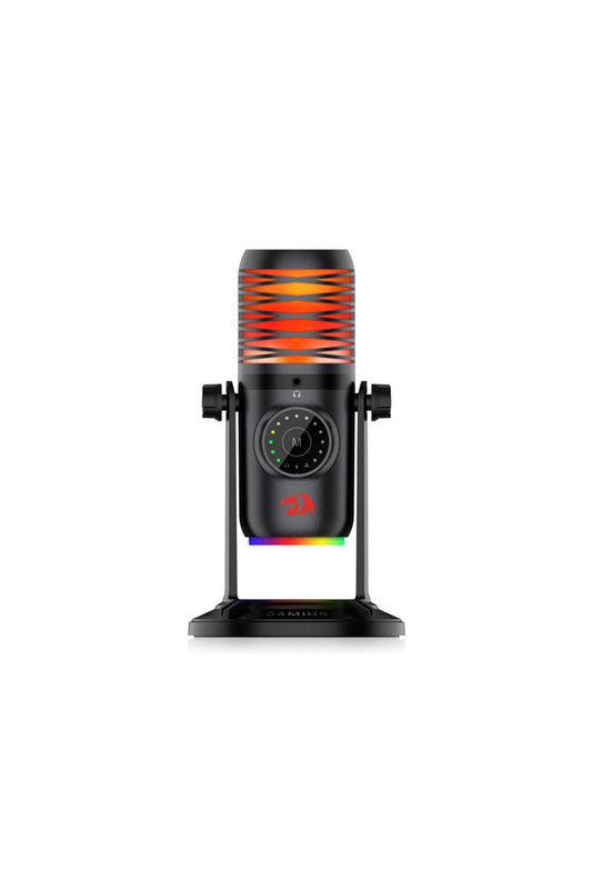 REDRAGON - Redragon GM306 Stellar Is Black USB RGB Multi-Pattern Condenser Microphone - black