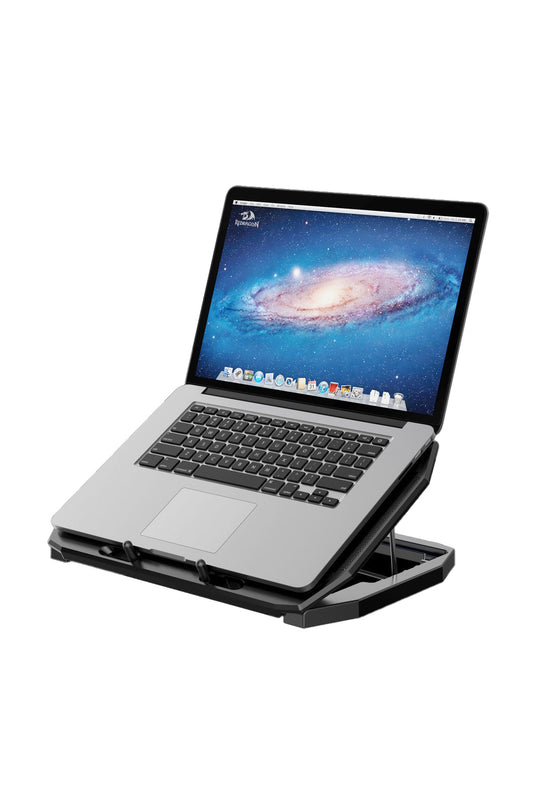 REDRAGON - Redragon GCP511 Ingrid Black Triple-Fan RGB Laptop Cooling Stand - black