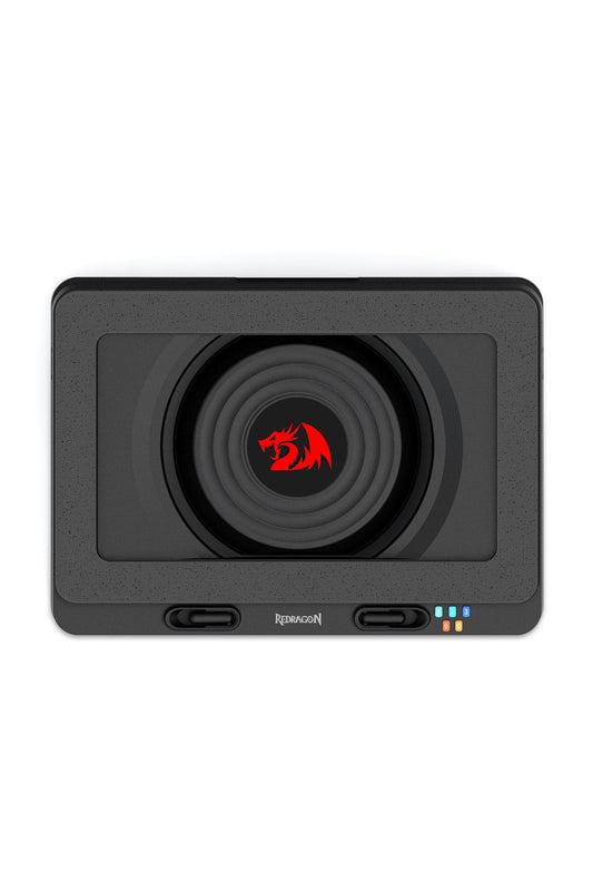 REDRAGON - Redragon GCP512 Windseek Black Turbo-Fan Laptop Cooling Stand - black