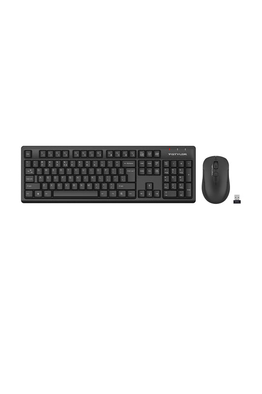 A4Tech - A4Tech FG1200S Black Silent Multimedia Wireless Keyboard & Mouse Combo - black