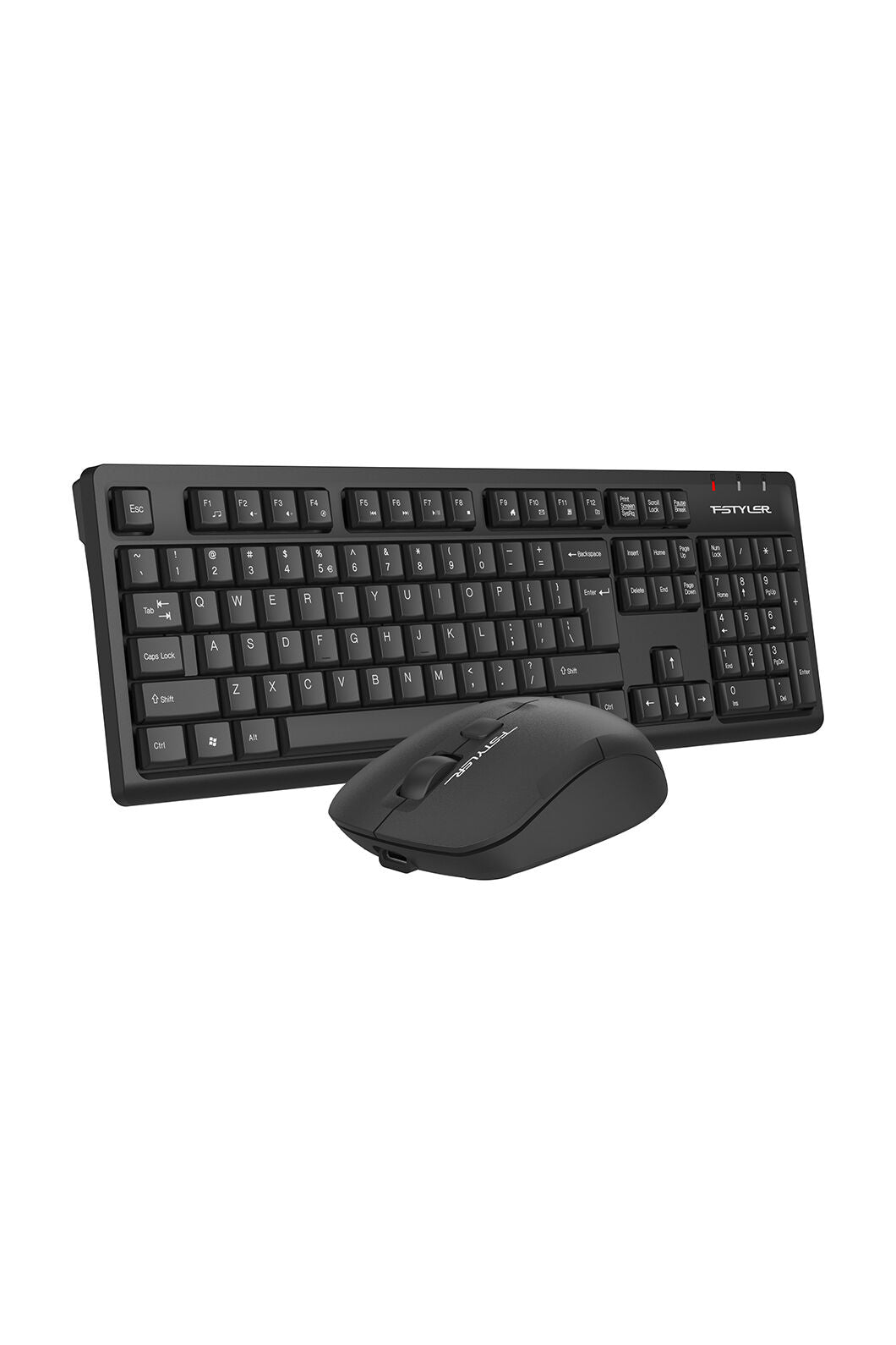 A4Tech - A4Tech FG1200S Black Silent Multimedia Wireless Keyboard & Mouse Combo - black