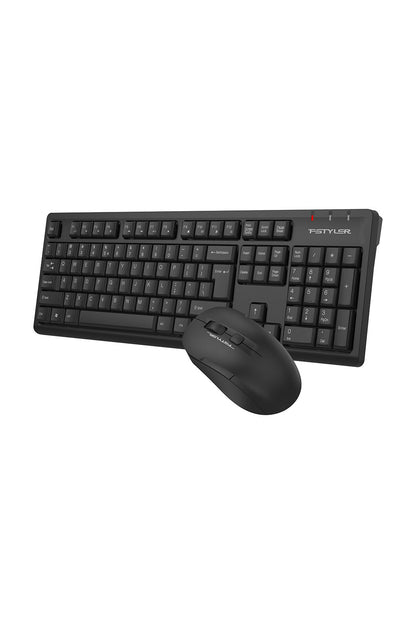 A4Tech - A4Tech FG1200S Black Silent Multimedia Wireless Keyboard & Mouse Combo - black