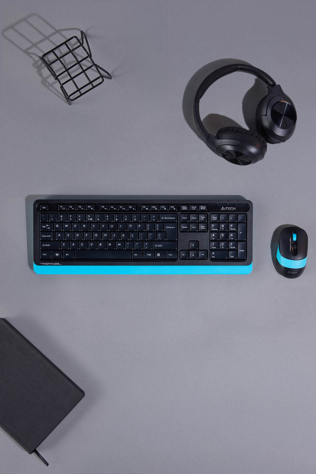 A4Tech - A4Tech FG1010 Blue Wireless Keyboard & Mouse Combo - blue