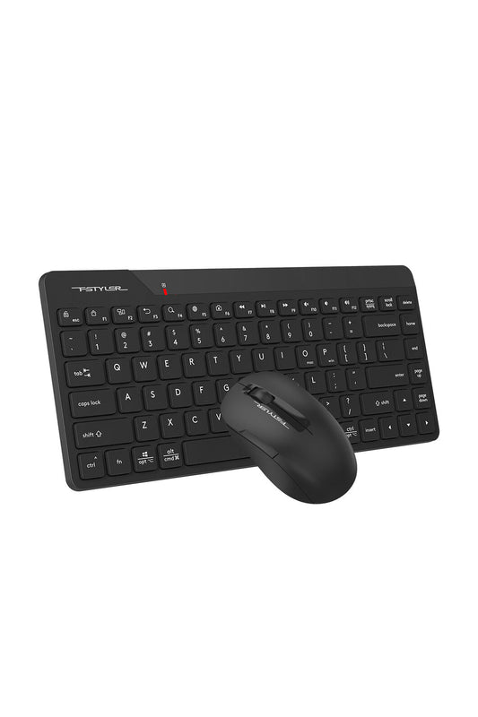 A4Tech - A4Tech FG2200 Air2 Black Compact Silent Wireless Keyboard & Mouse Combo - black