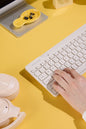 A4Tech - A4Tech FG2200 Air2 Beige Compact Silent Wireless Keyboard & Mouse Combo - beige