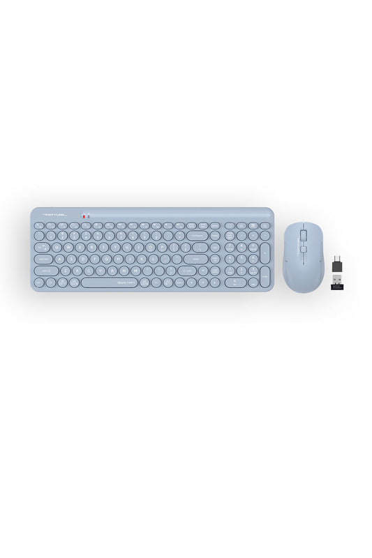 A4Tech - A4Tech FG3300 Air2 2Zone QuietK Combo Blue - blue