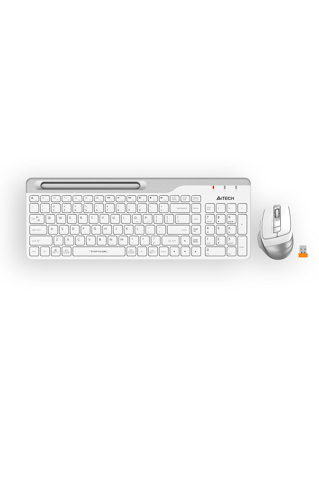 A4Tech - A4Tech FB2535C Slim Compact Combo White - white
