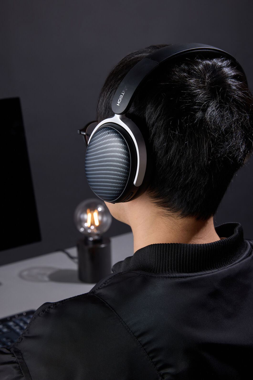A4Tech - A4Tech BH350C Black Dual-Mode ANC Wireless Headphones - black