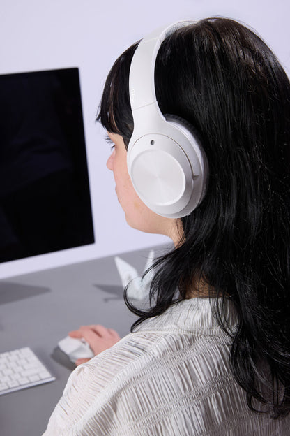 A4Tech - A4Tech BH220 White Dual-Mode Wireless Headphones - white