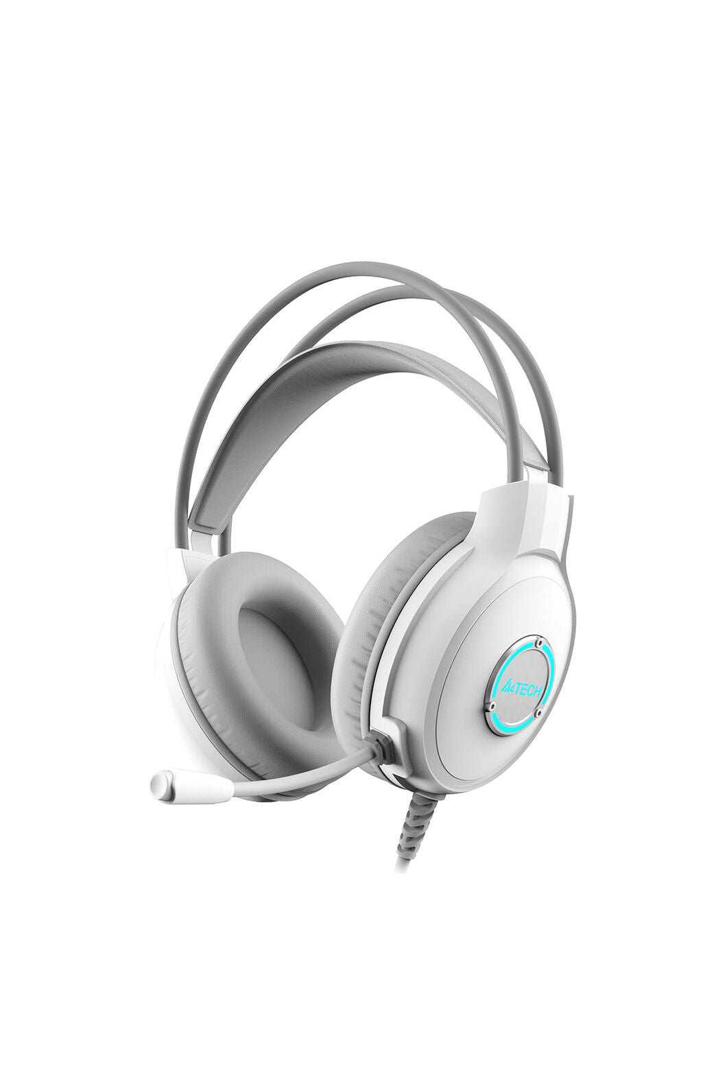 A4Tech - A4Tech FH300U White Over-Ear USB RGB Gaming Headset - white