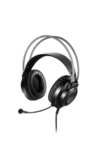 A4Tech - A4Tech FH200U Black Over-Ear USB Conference Headset - grey
