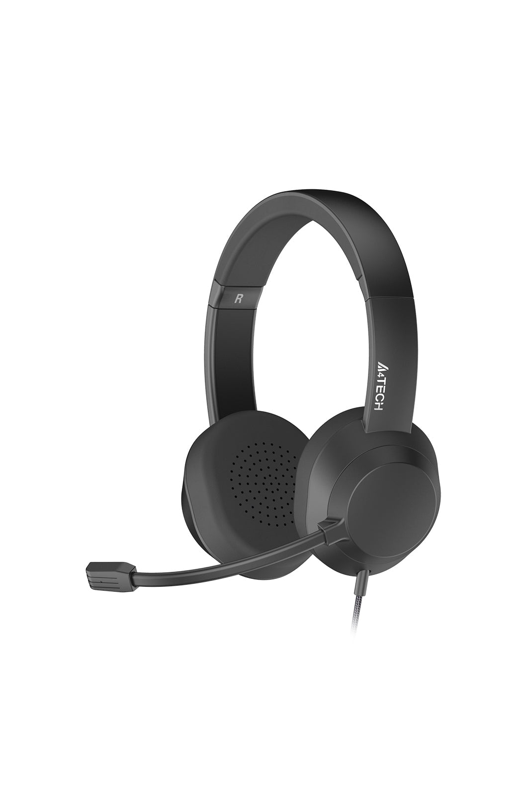 A4Tech - A4Tech FH150U Black On-Ear USB Noise-Cancelling Conference Headset - black