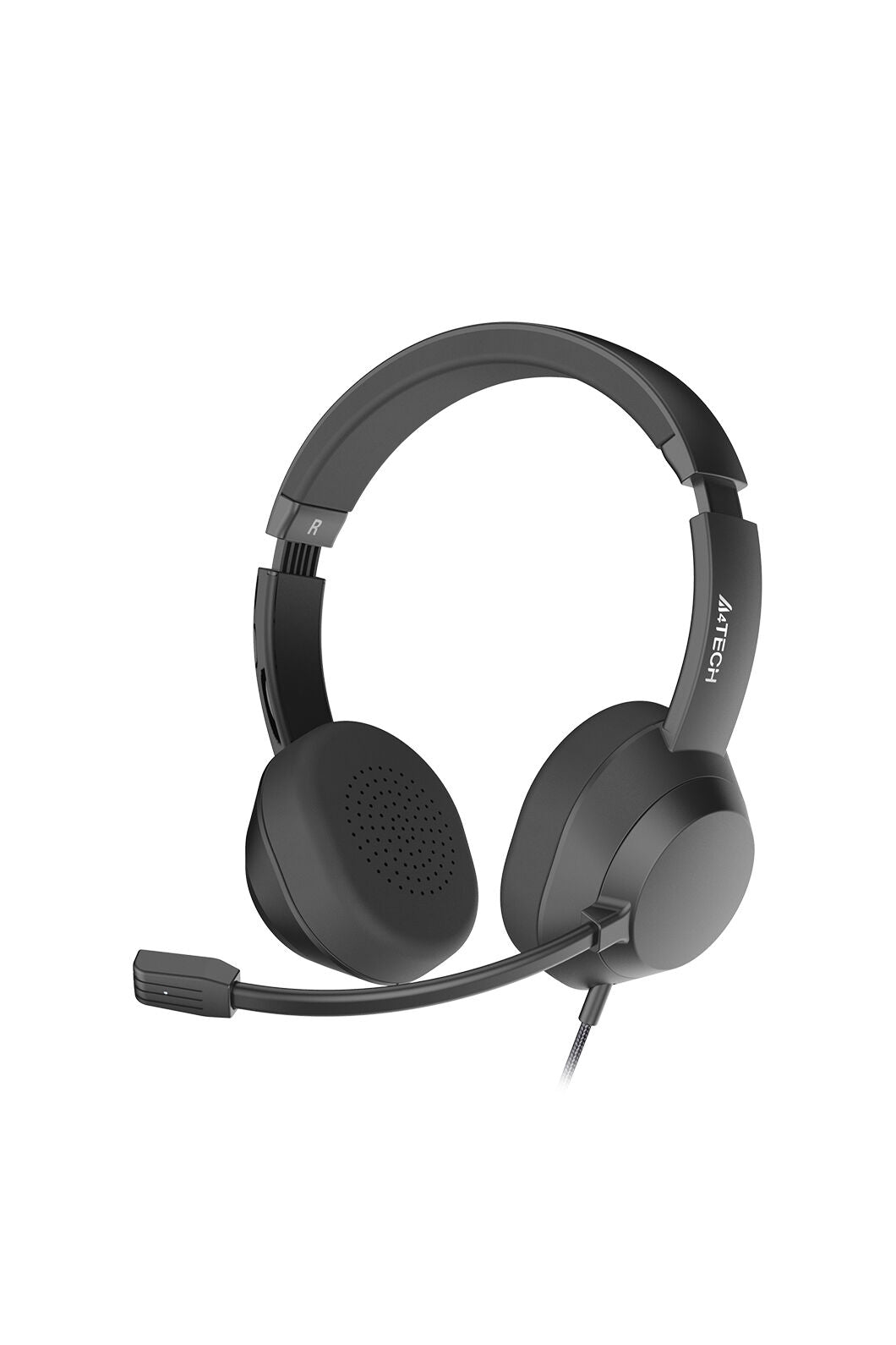 A4Tech - A4Tech FH150U Black On-Ear USB Noise-Cancelling Conference Headset - black