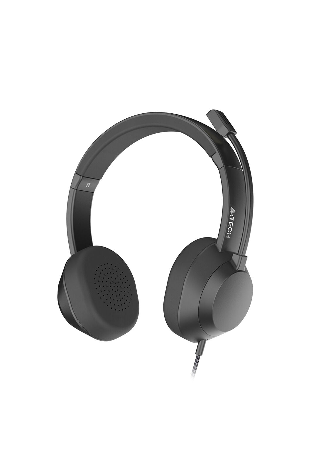 A4Tech - A4Tech FH150U Black On-Ear USB Noise-Cancelling Conference Headset - black