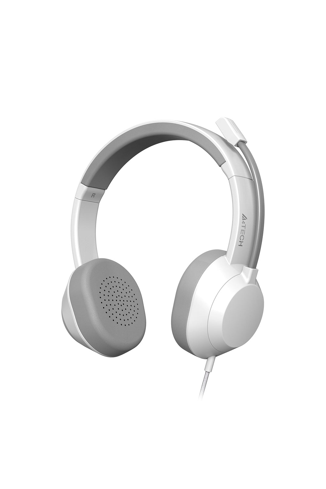 A4Tech - A4Tech FH150U White On-Ear USB Noise-Cancelling Conference Headset - white