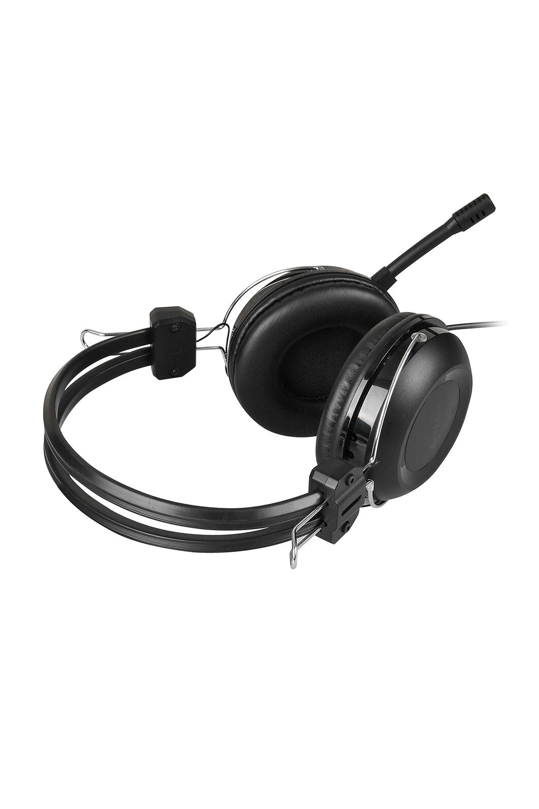 A4Tech - A4Tech HU-35 Black Over-Ear Comfort Noise-Cancelling USB Headset - black