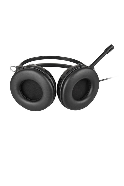 A4Tech - A4Tech HU-35 Black Over-Ear Comfort Noise-Cancelling USB Headset - black
