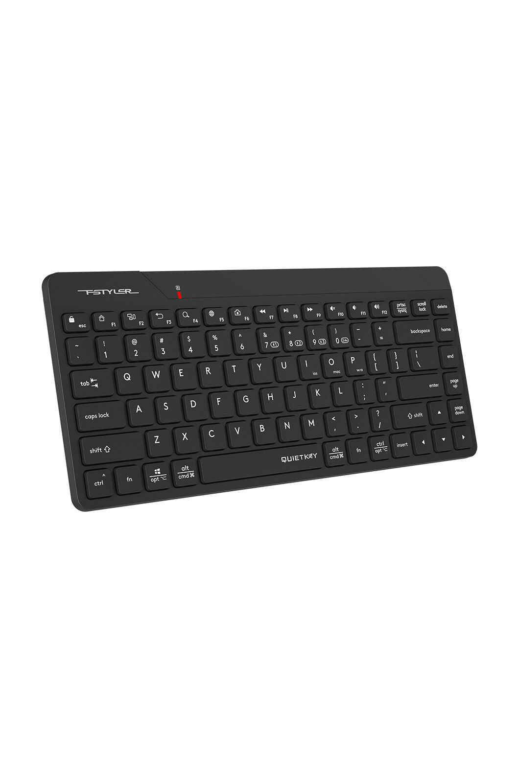 A4Tech - A4Tech FBK22 AS Black Compact Dual-Mode QuietKey Keyboard - black
