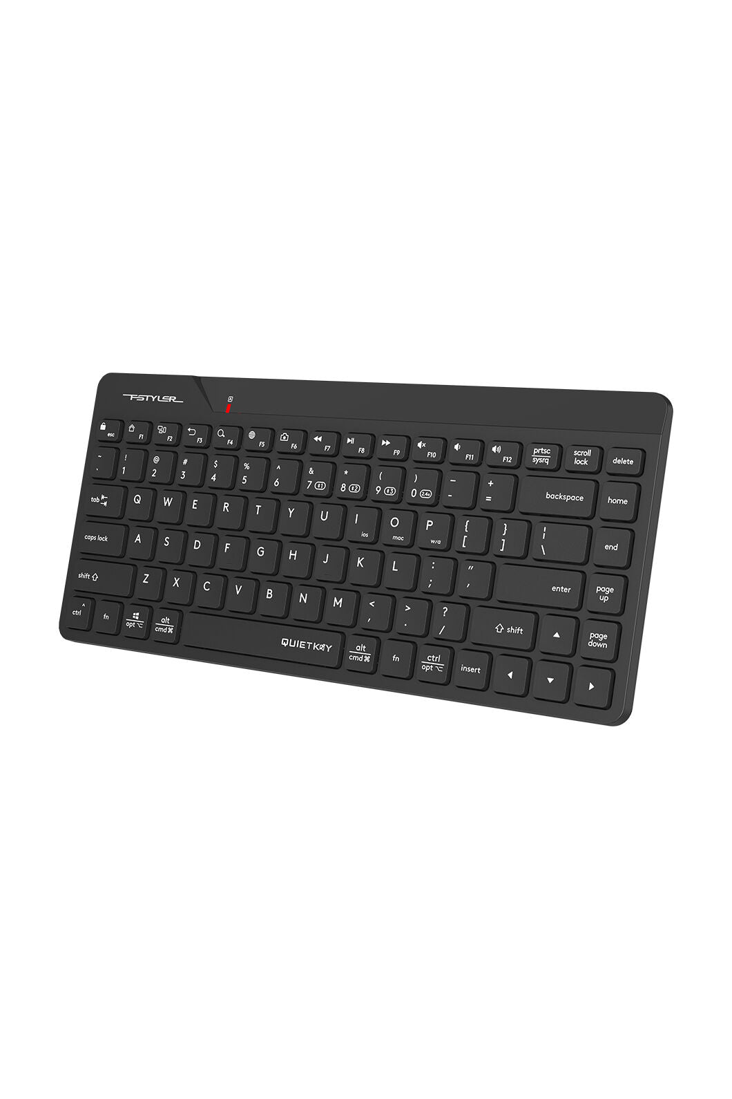 A4Tech - A4Tech FBK22 AS Black Compact Dual-Mode QuietKey Keyboard - black