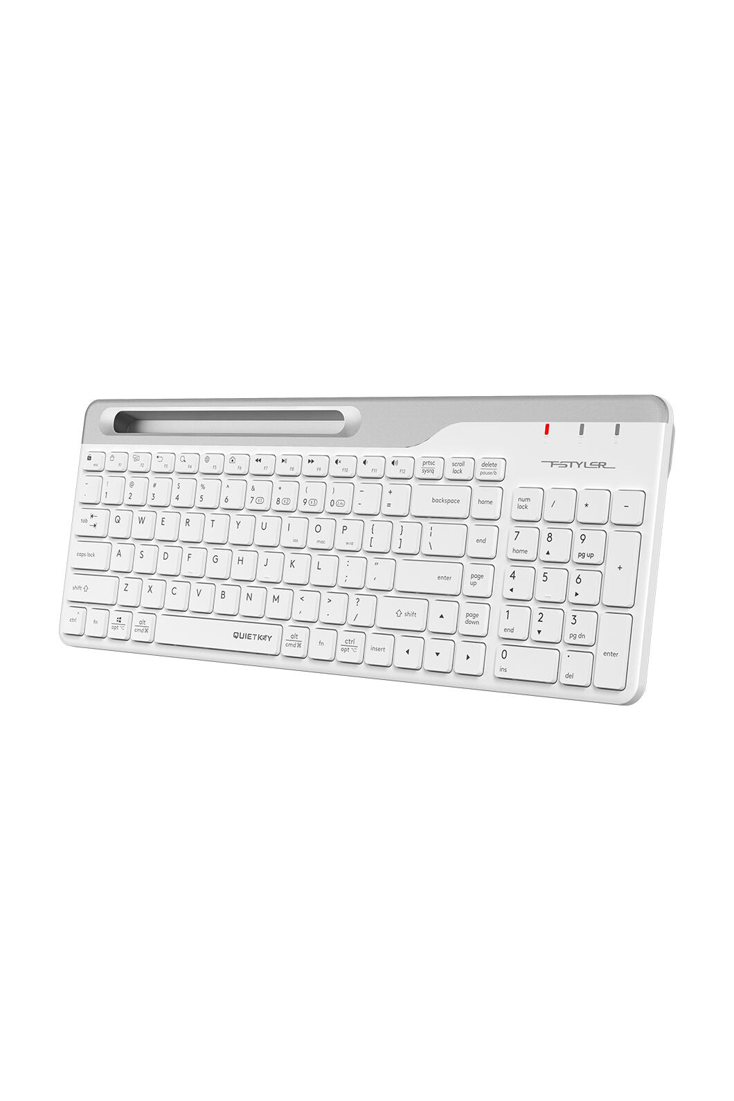 A4Tech - A4Tech FBK25 White TKL Dual-Mode Wireless Keyboard - white