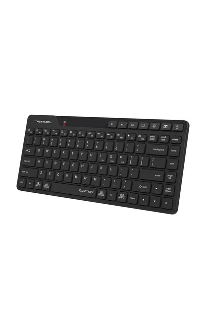 A4Tech - A4Tech FBK26C AS Black Rechargeable Compact QuietKey Keyboard - black
