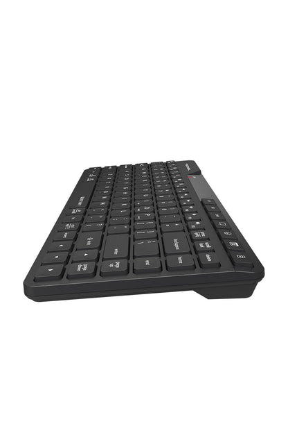 A4Tech - A4Tech FBK26C AS Black Rechargeable Compact QuietKey Keyboard - black