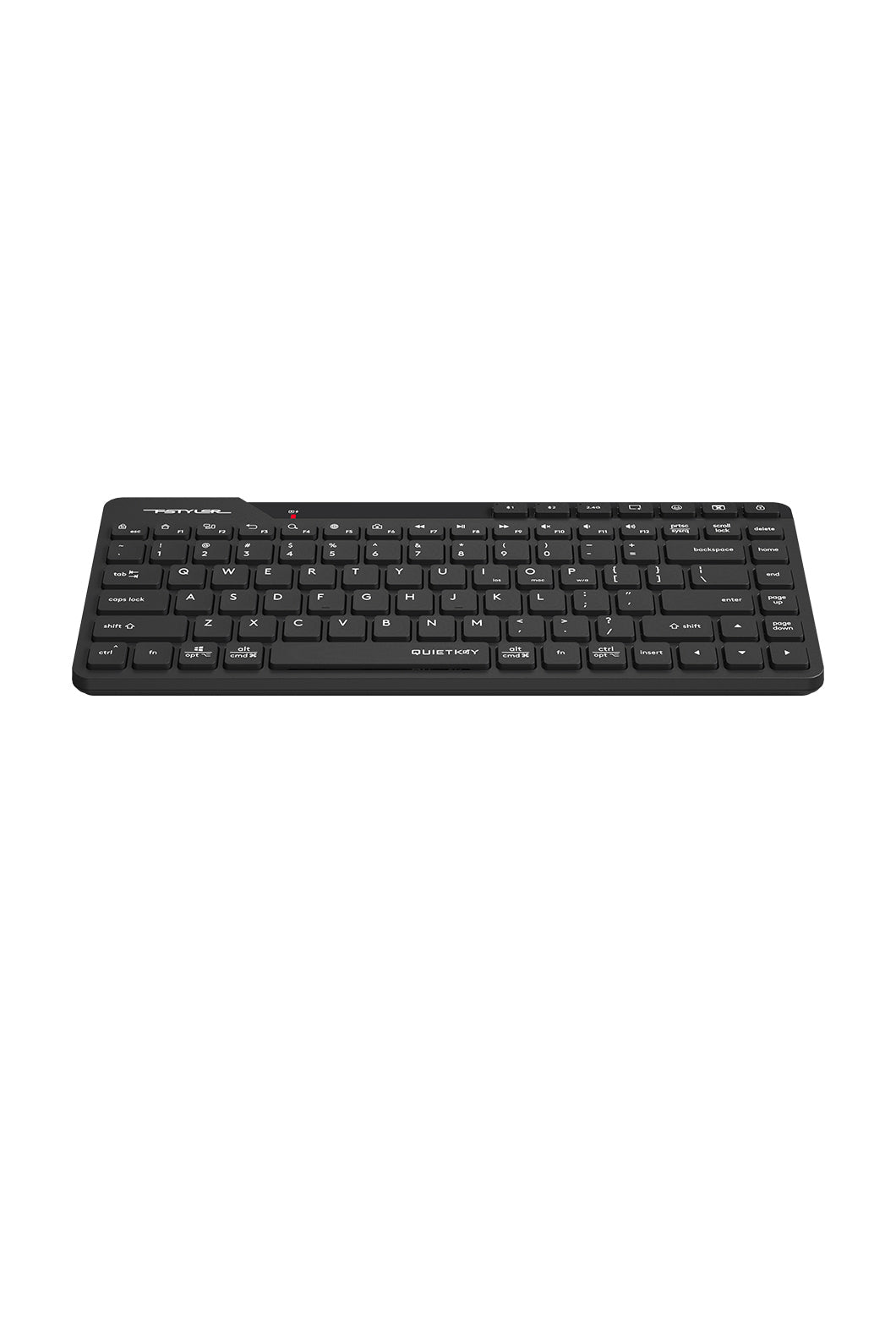A4Tech - A4Tech FBK26C AS Black Rechargeable Compact QuietKey Keyboard - black