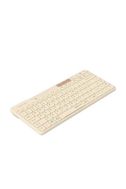 A4Tech - A4Tech FBK26C AS Cafe Latte Rechargeable Compact QuietKey Keyboard - cafe-latte