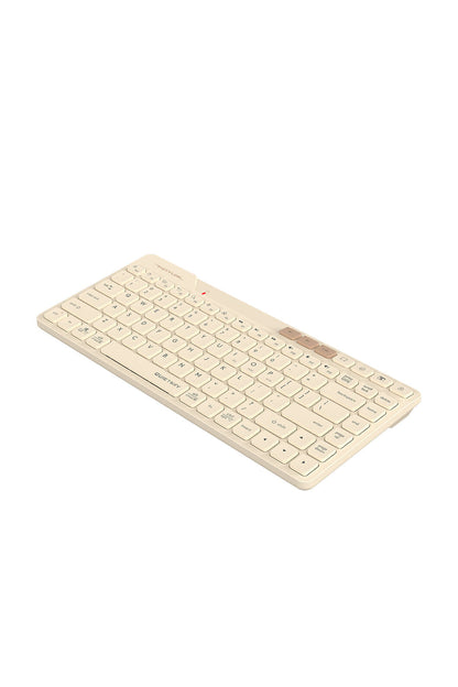 A4Tech - A4Tech FBK26C AS Cafe Latte Rechargeable Compact QuietKey Keyboard - cafe-latte